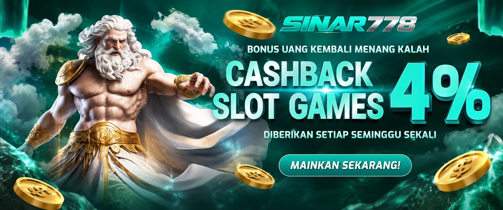 BONUS CASHBACK SLOT GAMES 4%